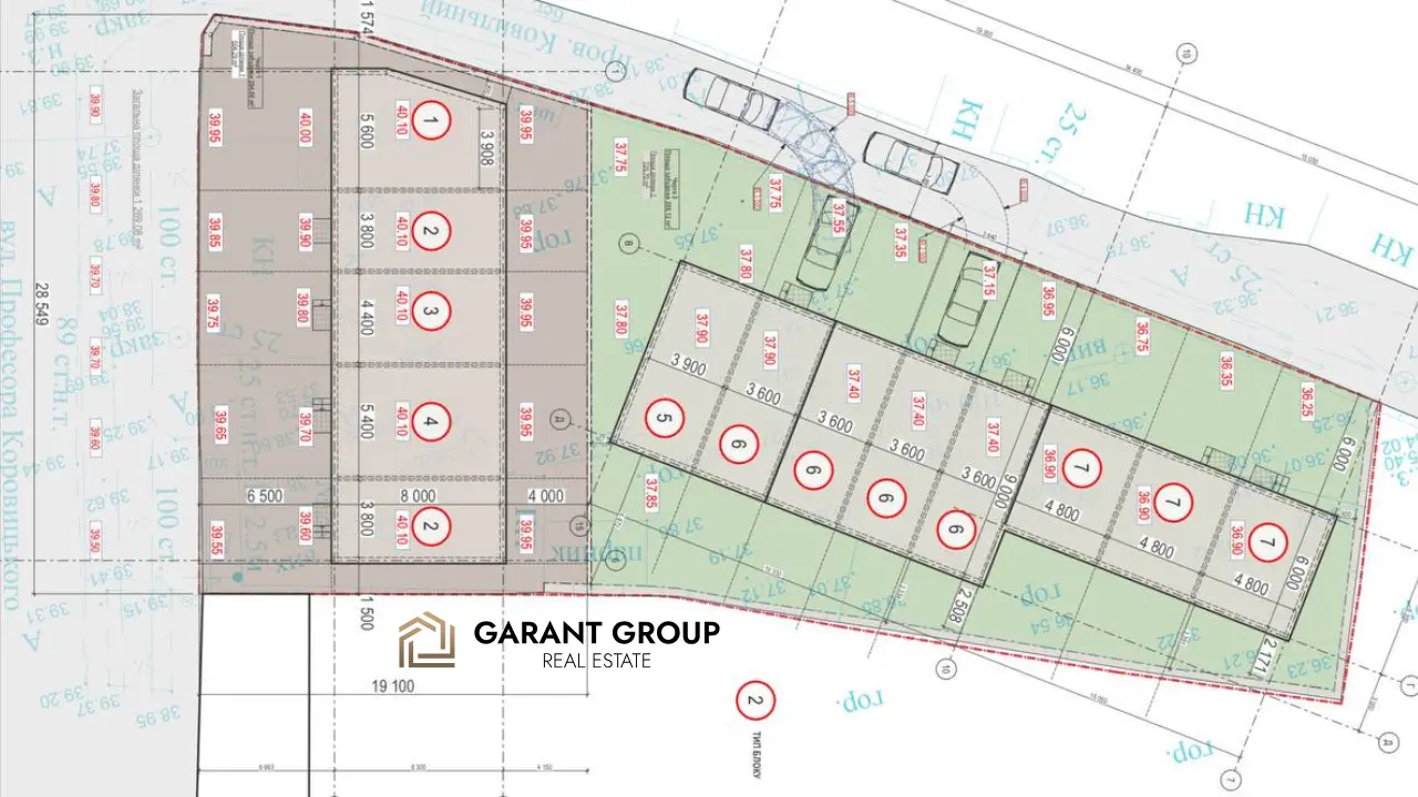Таунхаусы на Слободке Генплан